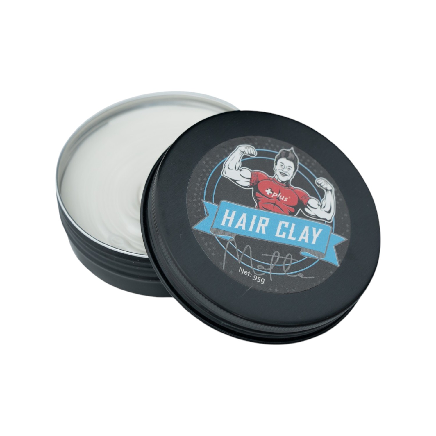 PLUS - 【韓系自然感】大隻仔啞光髮泥 95g - 輕度定型、霧面無光澤 | 打造層次空氣感、不油膩好清洗 | 男士層次造型首選